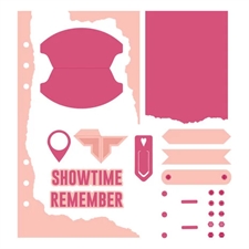 Keepsake Studio Planner (Spellbinders) - Die Set Turn the Page / Torn Edges with Tag